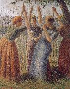 Camille Pissarro, Woman under the bean frame